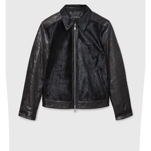 Men's Black Calf Hair Jacket